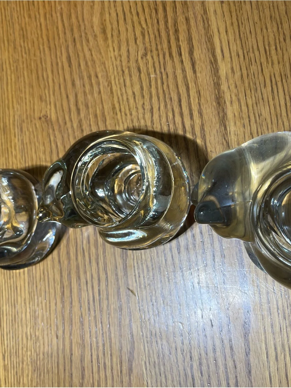 Vintage Smoke Glass Votive Holders - Set of 3